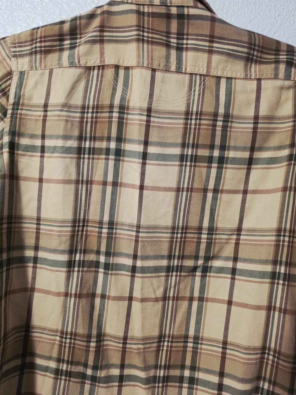 Ralph Lauren Plaid Button-Down in Beige, Olive & Brown - Picture 3 of 7